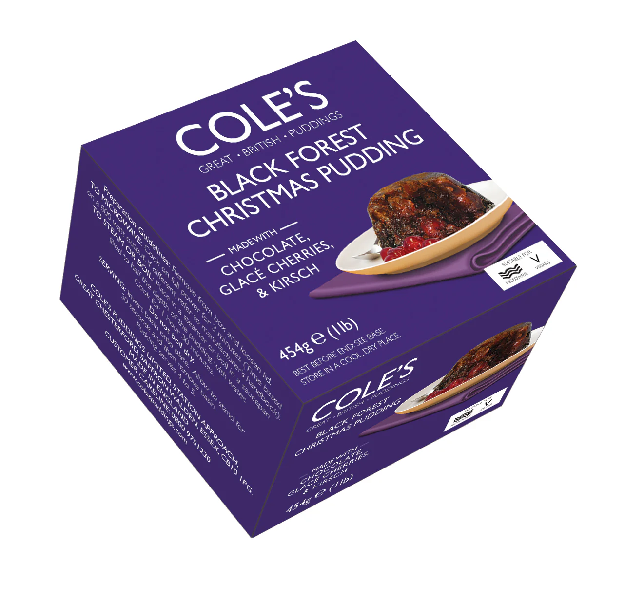Cole's Black Forest Christmas Pudding 454g