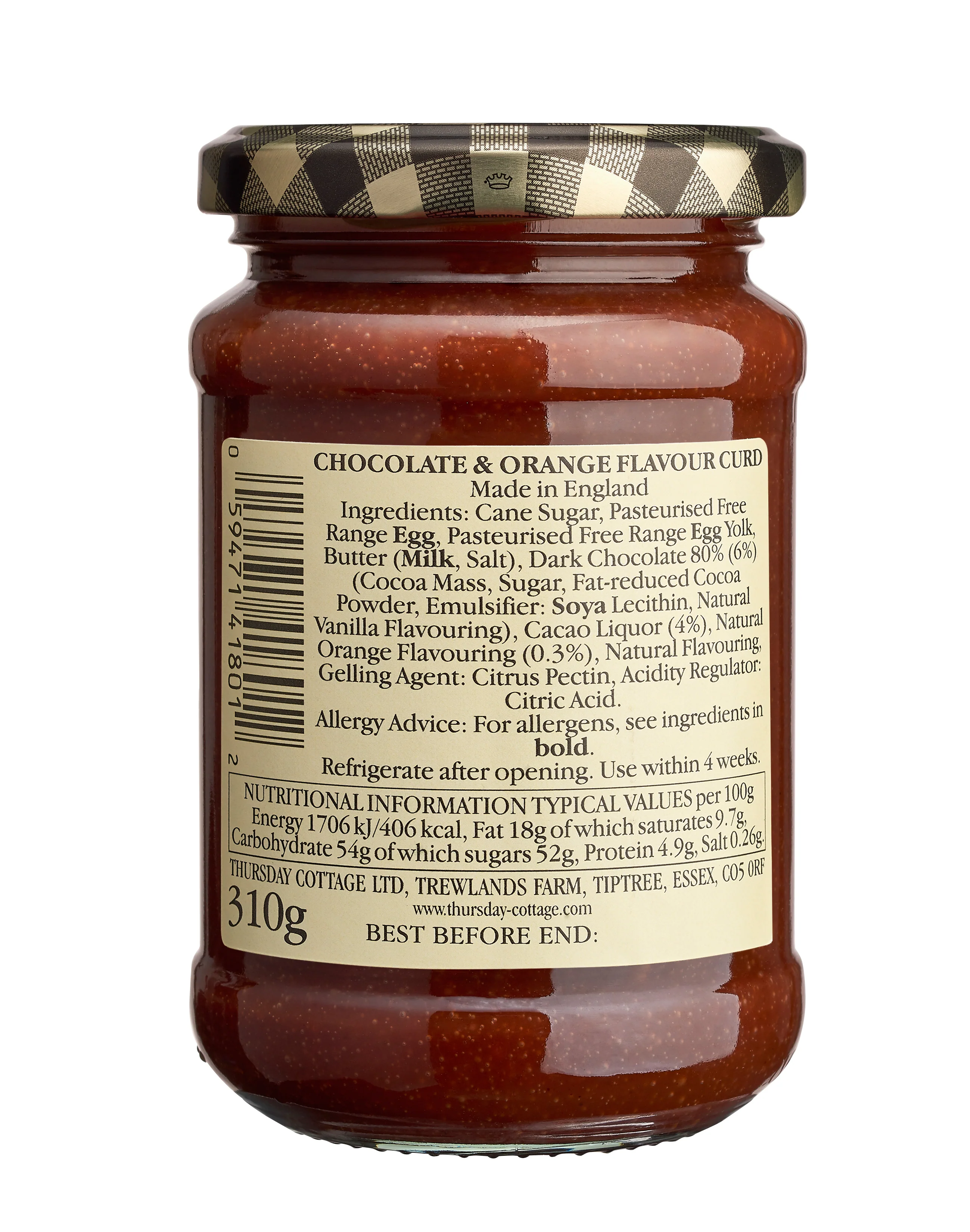 Thursday Cottage Chocolate & Orange Curd 310g - Image 2