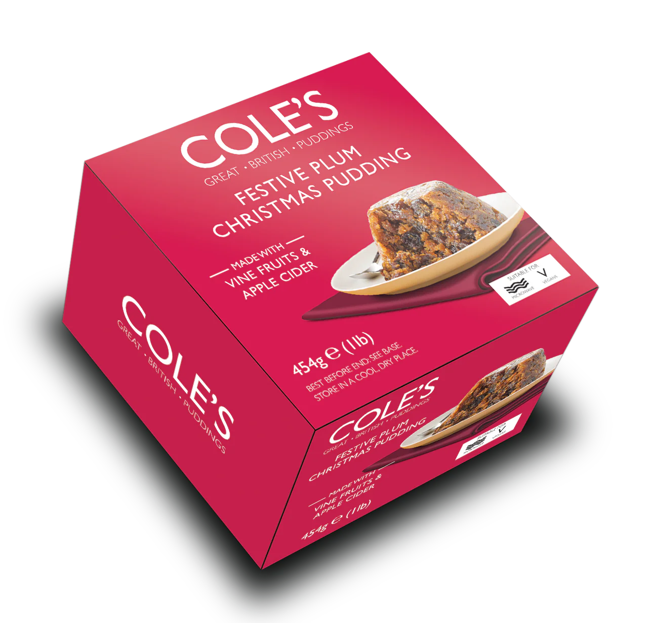 Cole's Festive Plum Pudding 454g