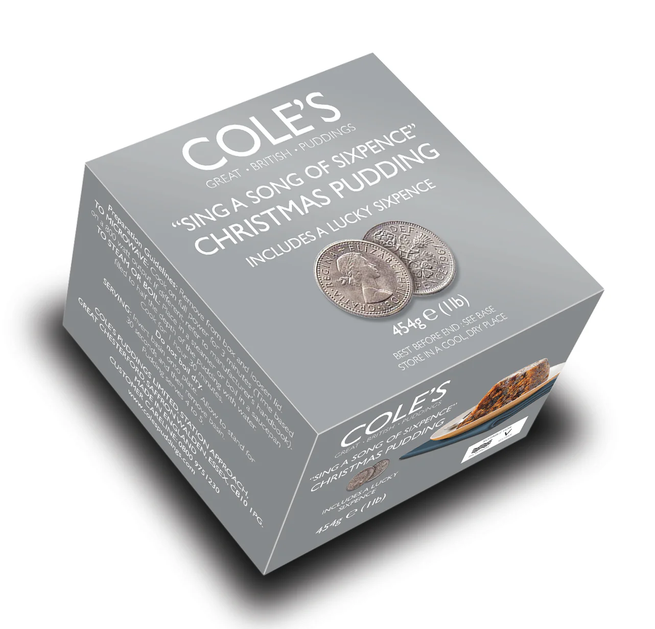 Cole's Sing a Song of Sixpence Christmas Pudding 454g